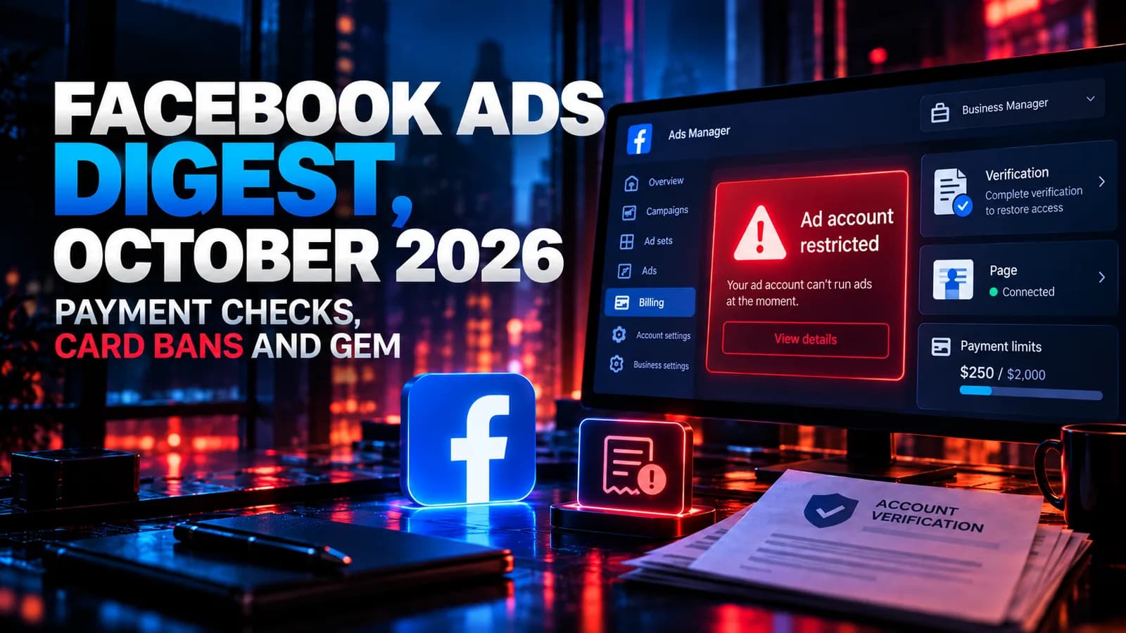 Facebook Ads Digest, October 2026: Payment Checks, Card Bans and GEM