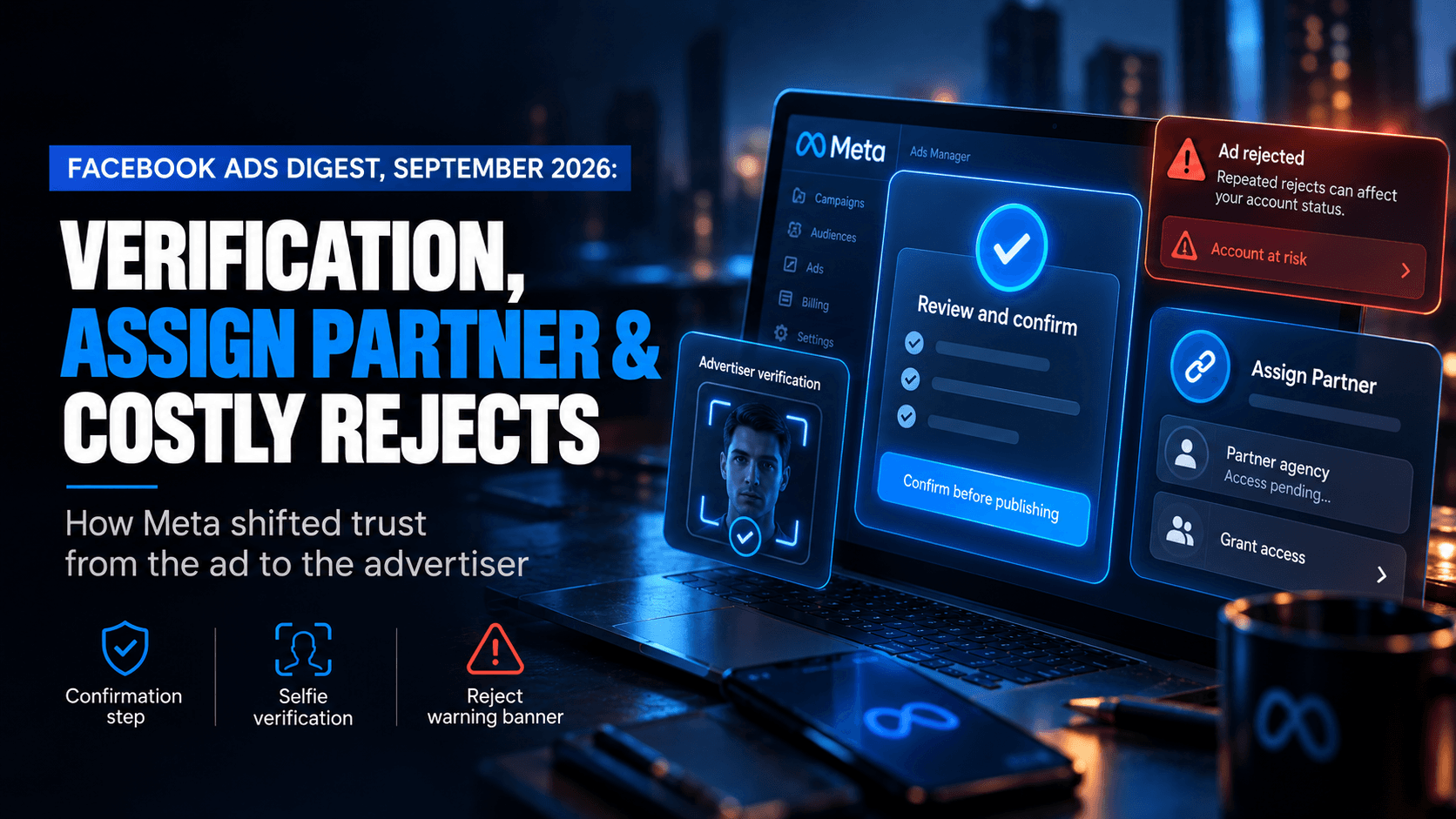 Facebook Ads Digest, September 2026: Verification, Assign Partner, Costly Rejects