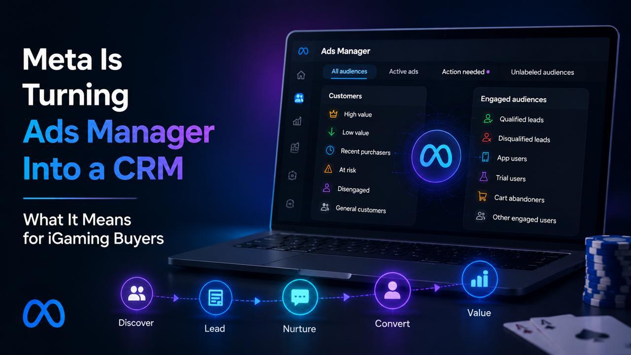 Meta Is Turning Ads Manager Into a CRM: What It Means for iGaming Buyers