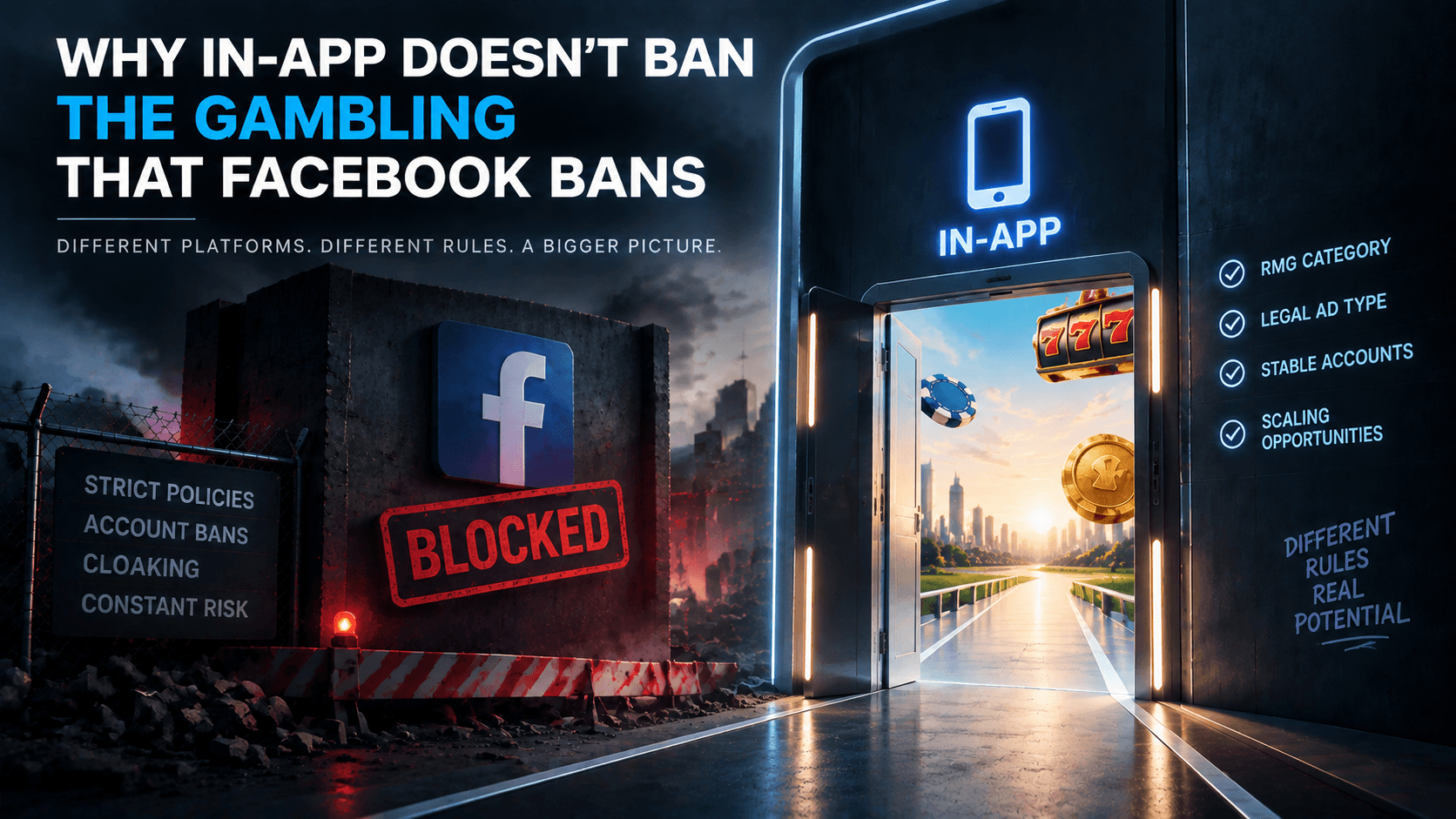 Why In-App Doesn't Ban the Gambling That Facebook Bans